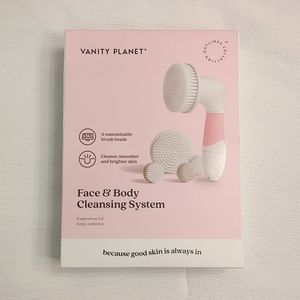 Vanity Planet Face & Body Cleansing System Spin Brush NEW IN BOX